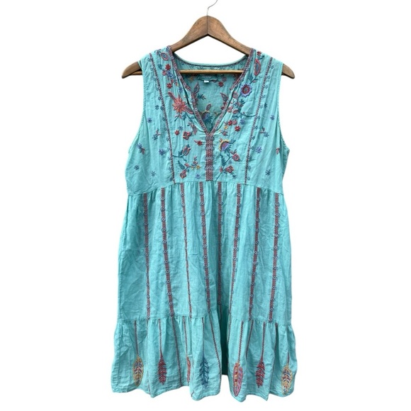 Johnny Was Bereginia Effortless Boho Tank Dress - SZ Medium Retail $290.00 boho - Picture 3 of 9